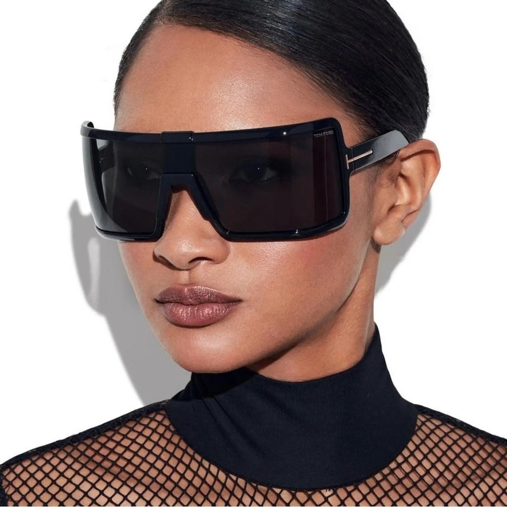 NEW TOM FORD TF1118 01A SHIELD UNISEX SUNGLASSES PARKER FT1118/S TOM FORD